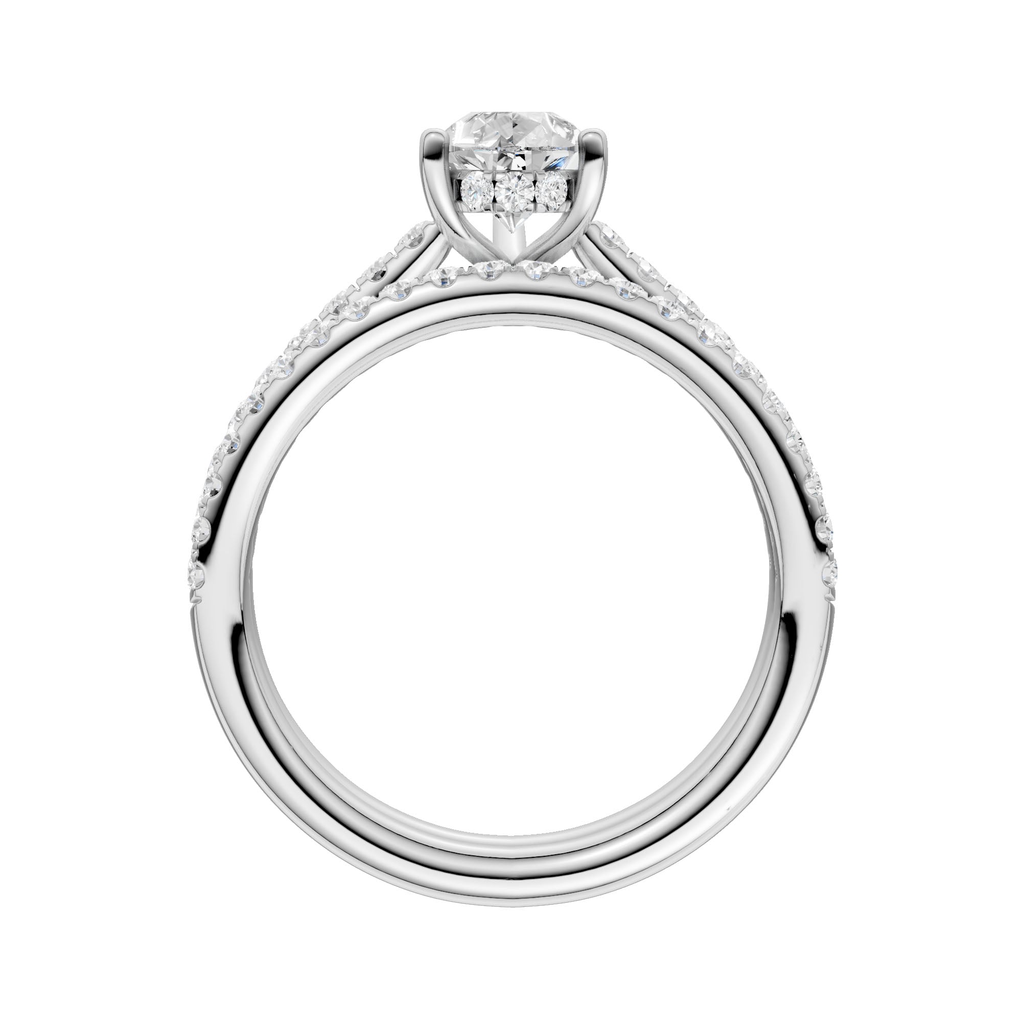 14K 1.50CT Lab Diamond Bridal Ring - Image 3