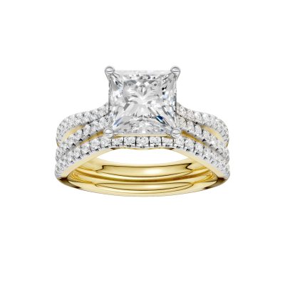 14K 2.40ct Lab Grown Diamond Bridal Set