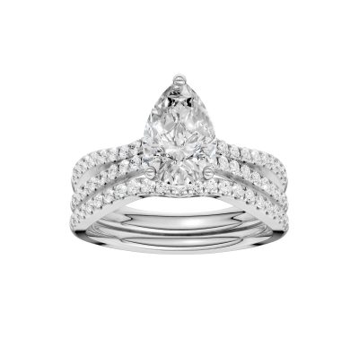 14K 1.40ct Lab Grown Diamond Bridal Set