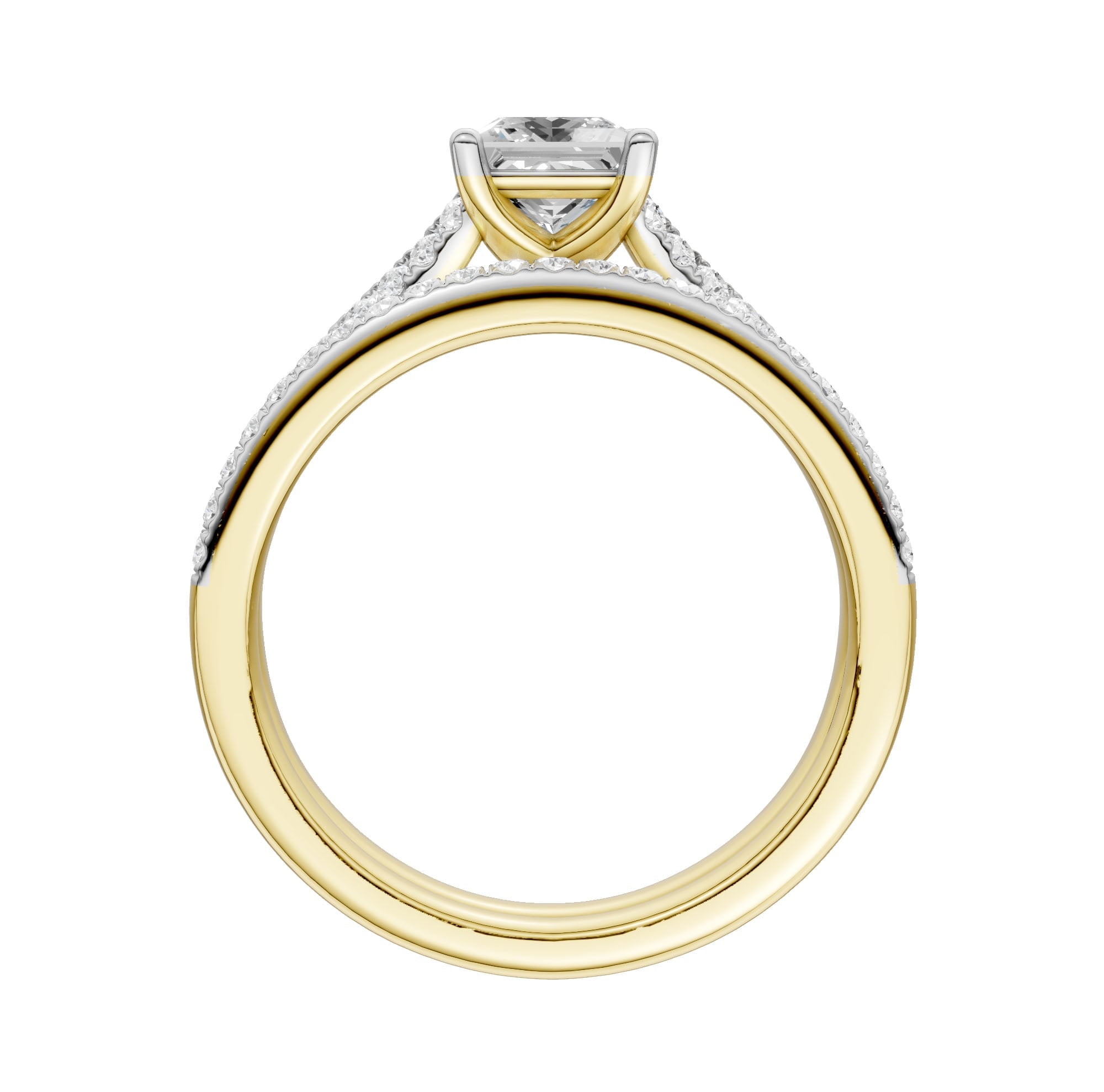 Certified Lab Grown 14K 1.40CT Diamond Bridal Set - Image 4