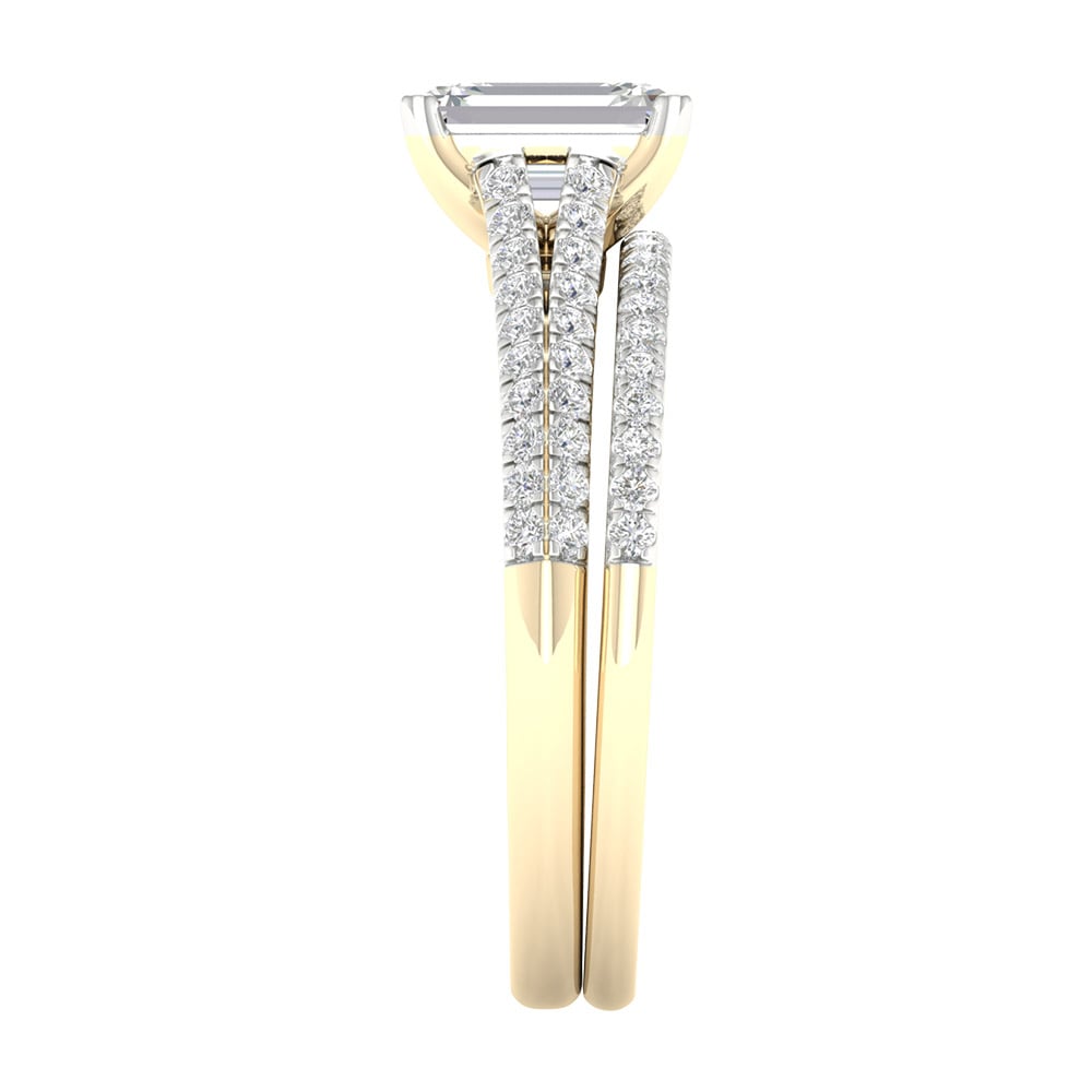 14K 2.40CT Lab Grown Bridal Set - Image 2