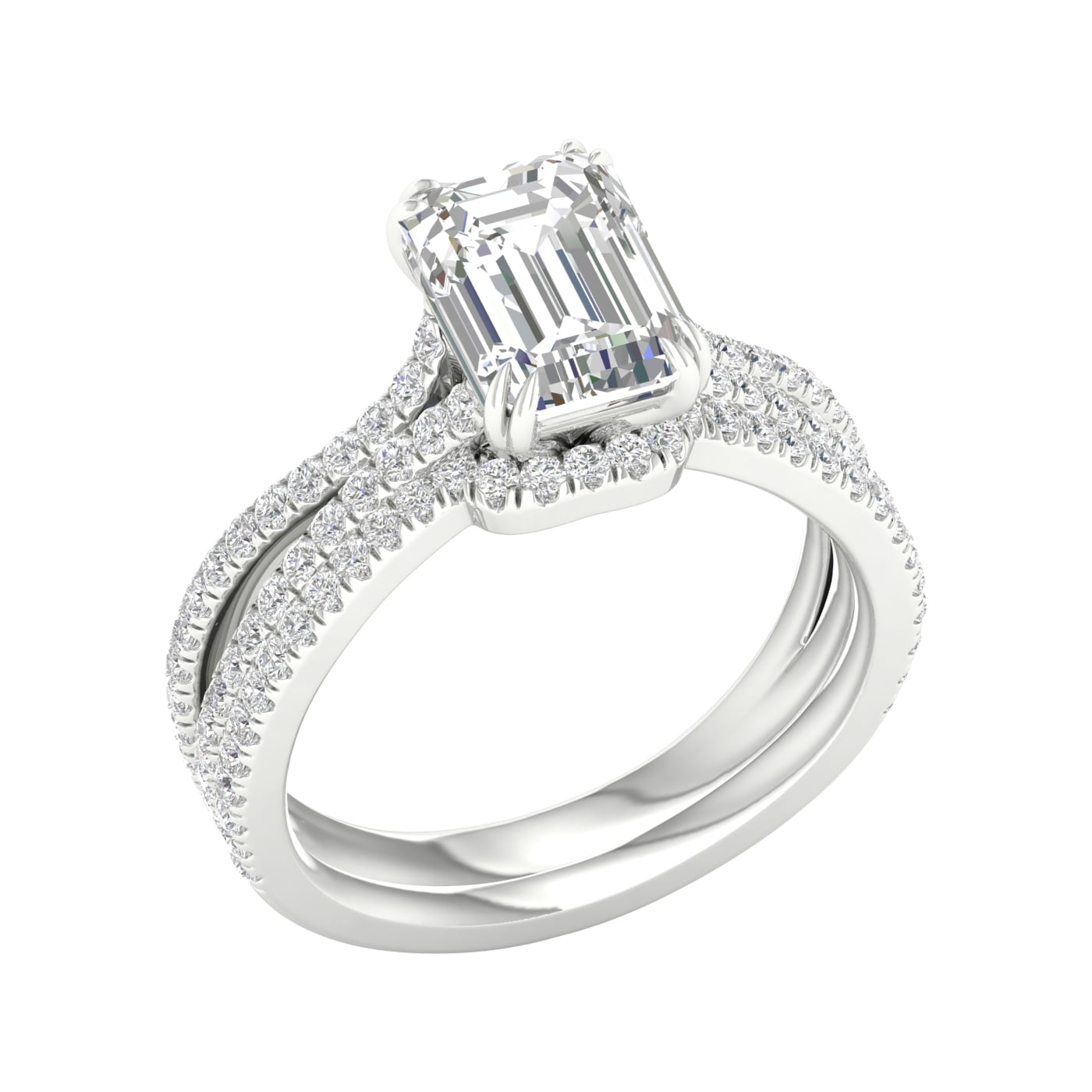 14K 1.81CT Certified Lab Grown Diamond Bridal - Image 3