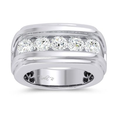 14K 2.00CT Certified Lab Grown Mens Ring