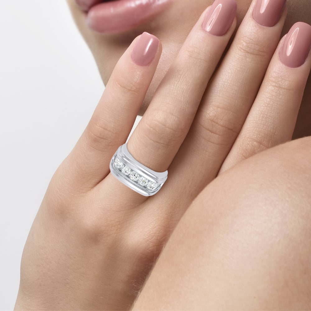 14K 2.00CT Certified Lab Grown Mens Ring - Image 4