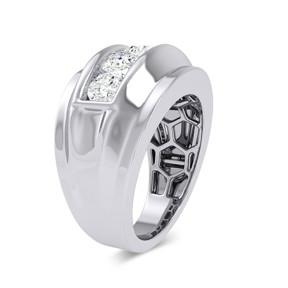 14K 2.00CT Lab Grown Diamond Men's Ring - Image 3