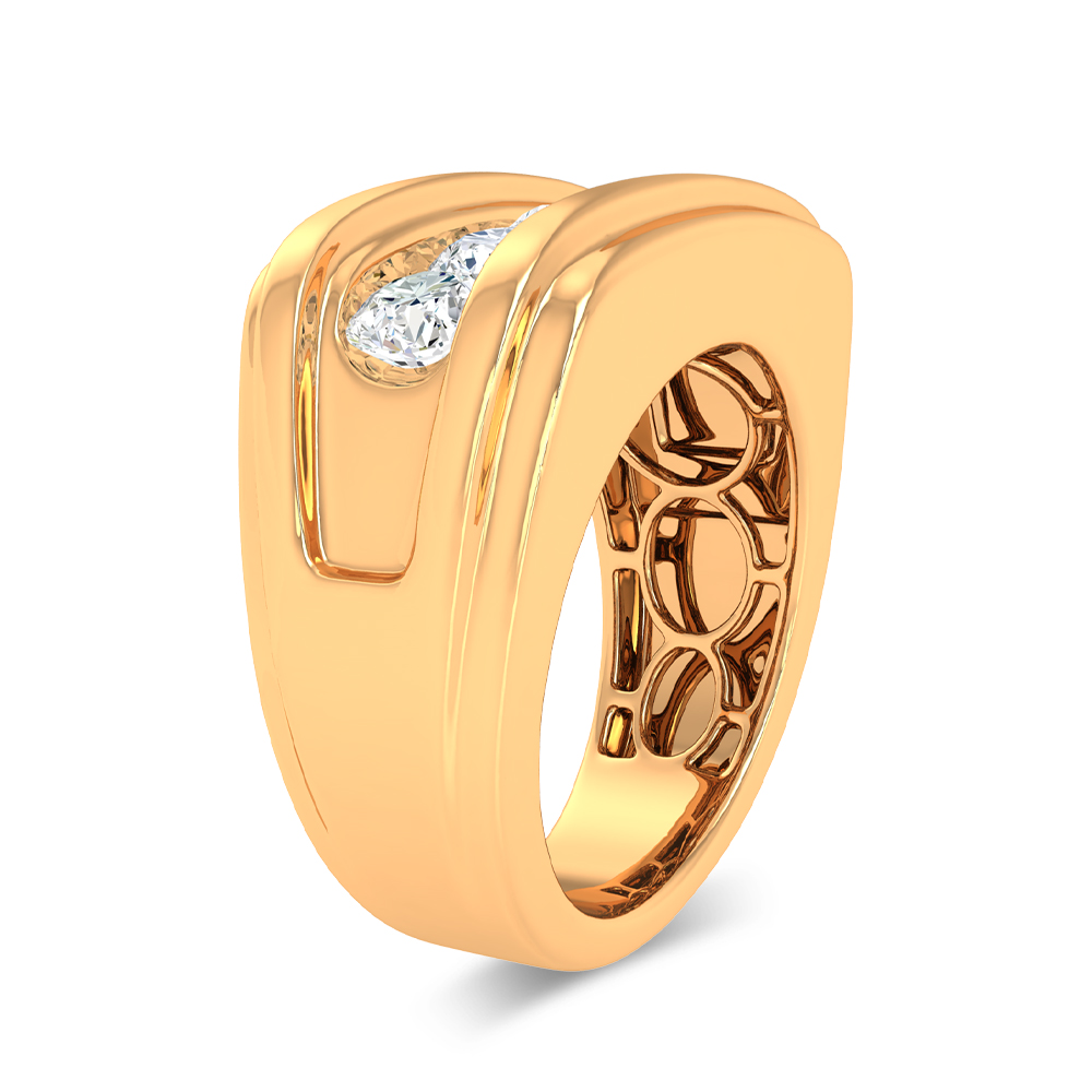 14K 2.00CT Certified Lab Grown Mens Ring - Image 2
