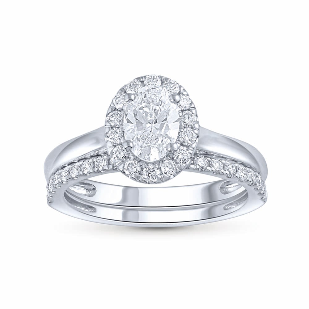 14K 1.16CT Lab Grown Diamond Bridal Set