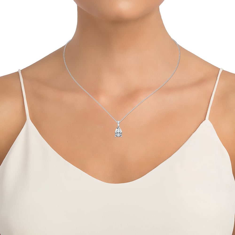 14K 1.00CT Certified Lab Grown PENDANT - Image 2