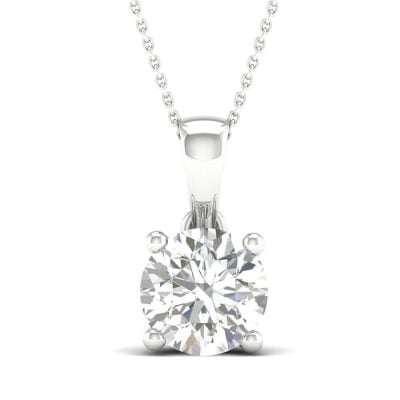 14K 2.00CT Certified Lab Grown Diamond Pendant