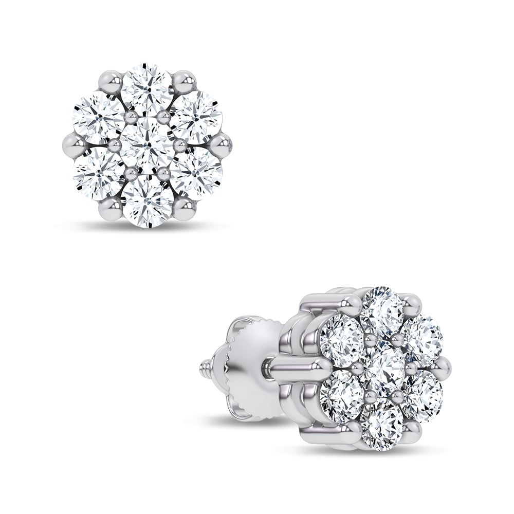 14K 0.69CT Lab Grown DIAMOND EARRING - Image 2