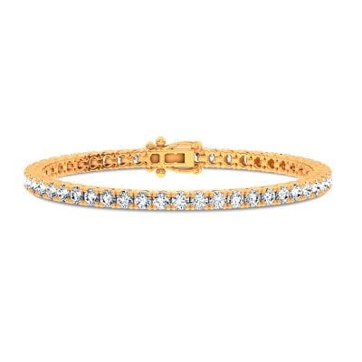 14K 7.00CT Lab Grown DIAMOND BRACELET