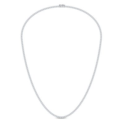 14K 5.00CT LAB DIAMOND NECKLACE TENNIS 17 INCH