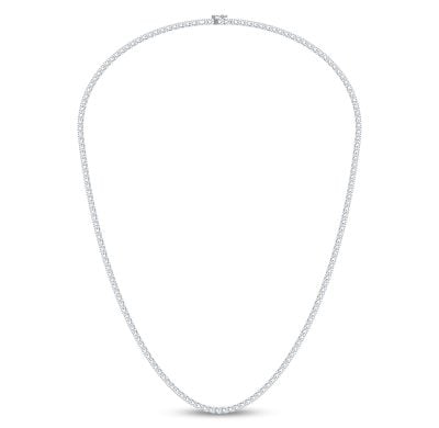 14K 7.50CT Certified Lab Grown 17 INCH TENNIS NECKLACE TENNIS