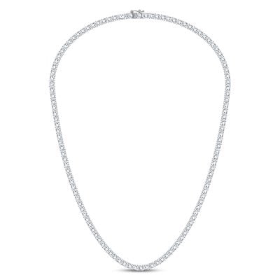 14K 15.00CT DIAMOND NECKLACE TENNIS 18 INCH