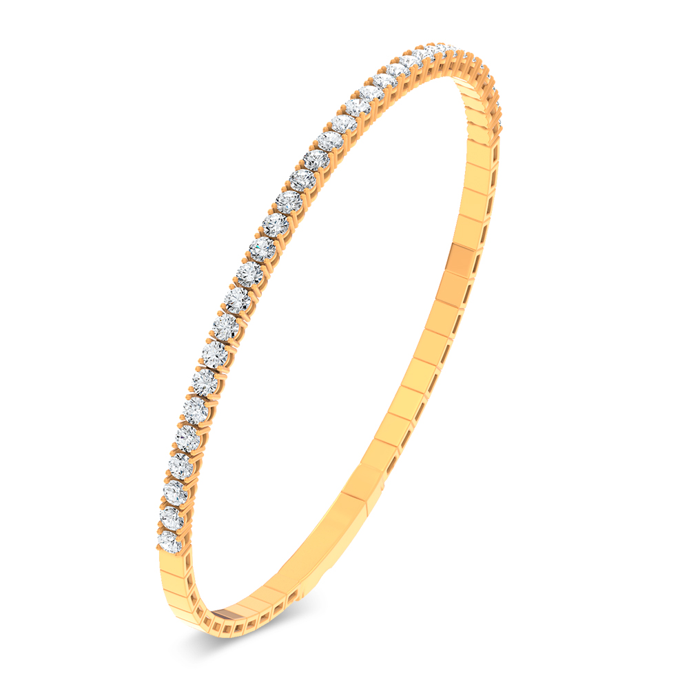 14K 2.00ct Lab Grown Diamond Bangle - Image 2