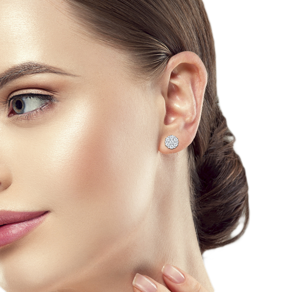 14K 0.15CT Lab Grown DIAMOND EARRING - Image 3