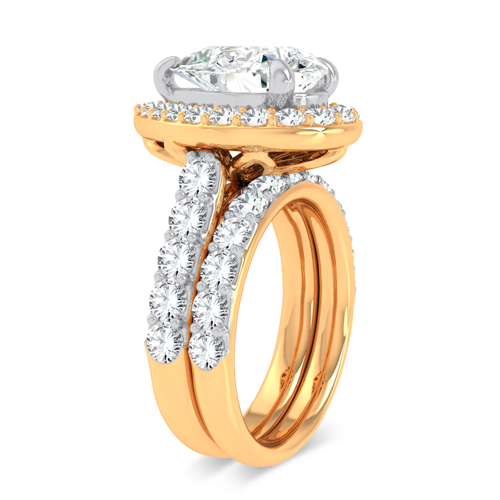 14K 5.00CT Certified Lab Grown Diamond Bridal Ring - Image 2