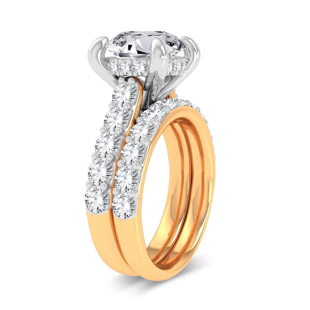 14K 5.00CT Certified Lab Grown Diamond Bridal Ring - Image 2