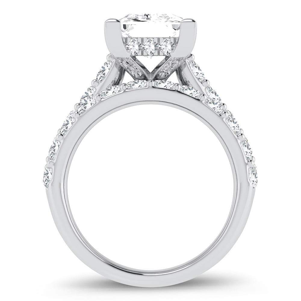 14K 5.00CT Certified Lab Grown Diamond Bridal Ring - Image 3
