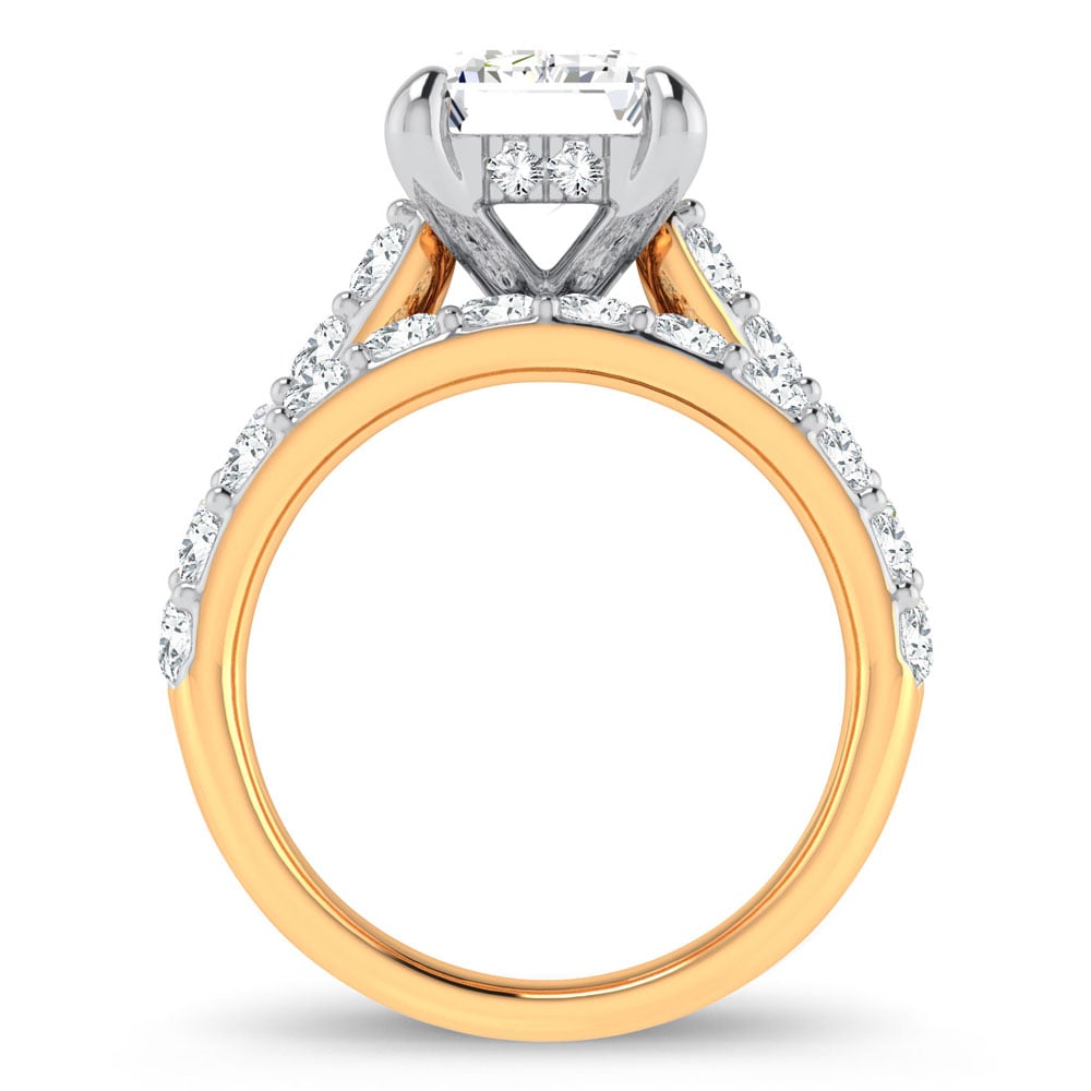 14K 5.00CT Certified Lab Grown Diamond Bridal Ring - Image 3