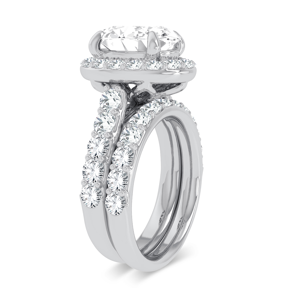 14K 5.00CT Certified Lab Grown Diamond Bridal Ring - Image 2