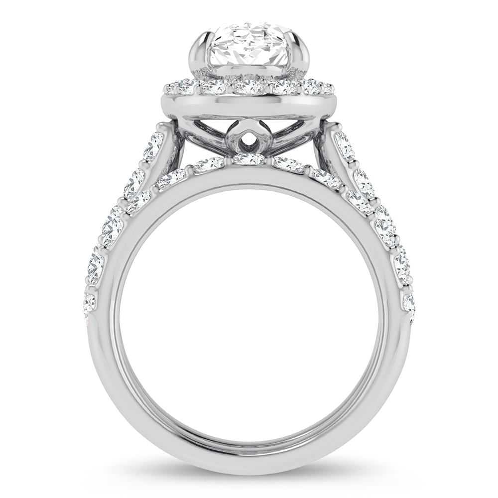 14K 5.00CT Certified Lab Grown Diamond Bridal Ring - Image 3