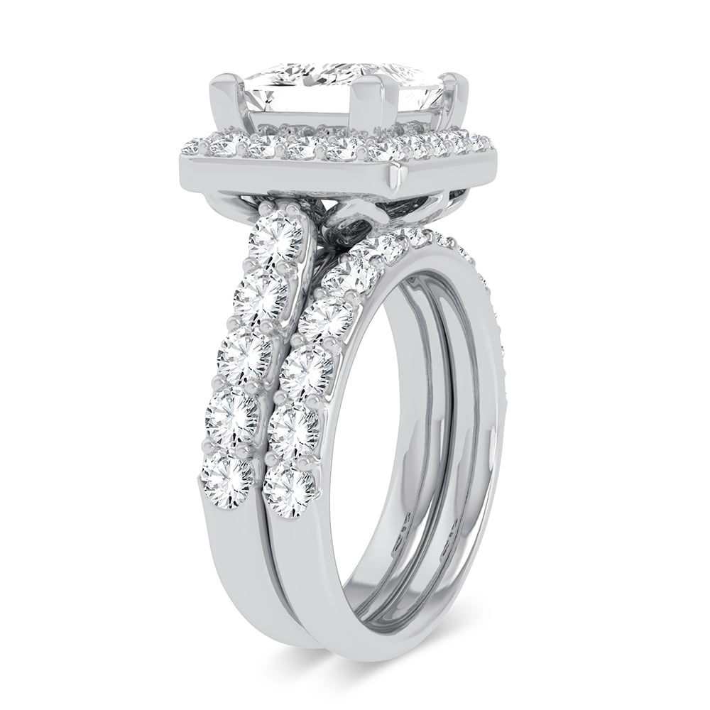 14K 5.00CT Certified Lab Grown Diamond Bridal Ring - Image 2