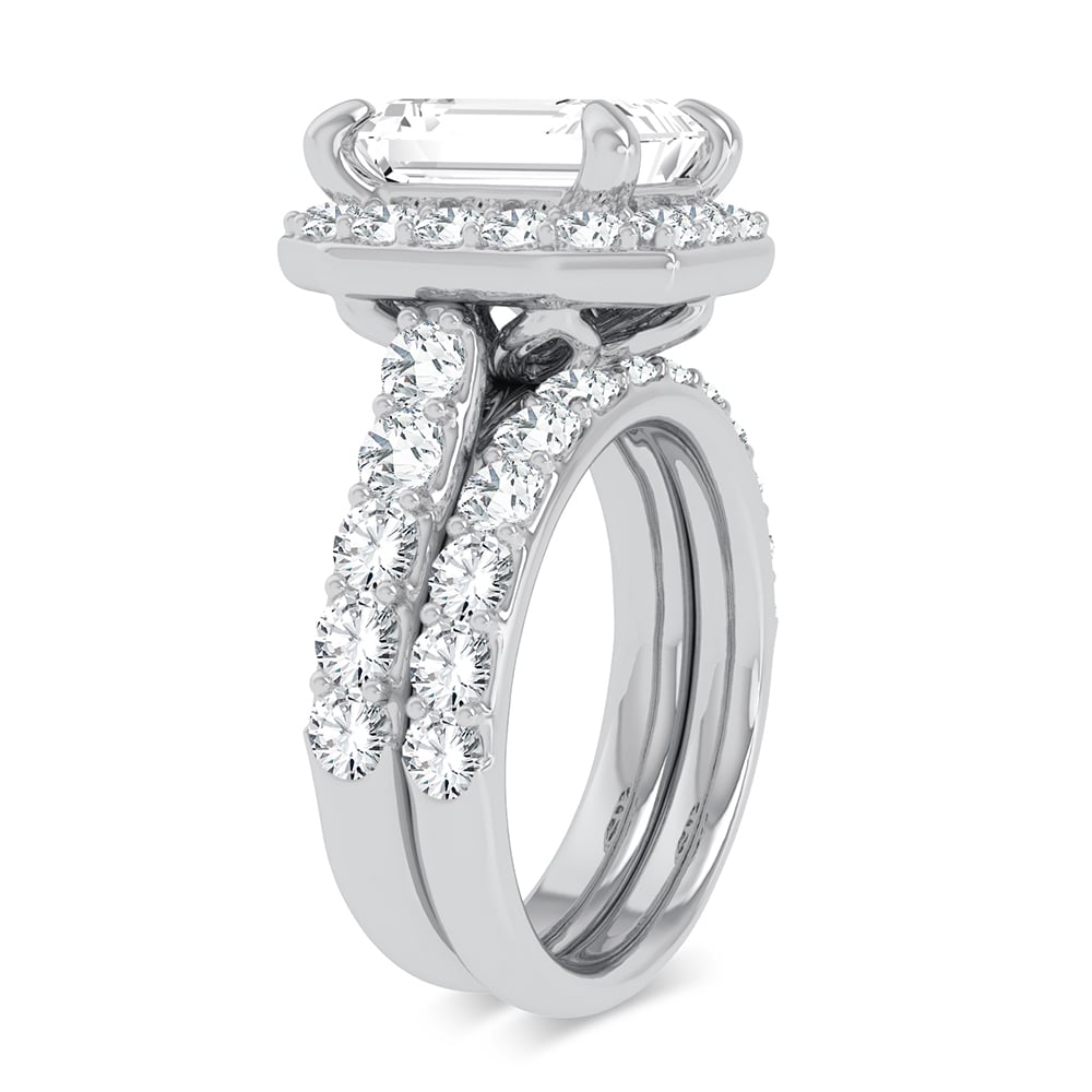14K 5.00CT Certified Lab Grown Diamond Bridal Ring - Image 2