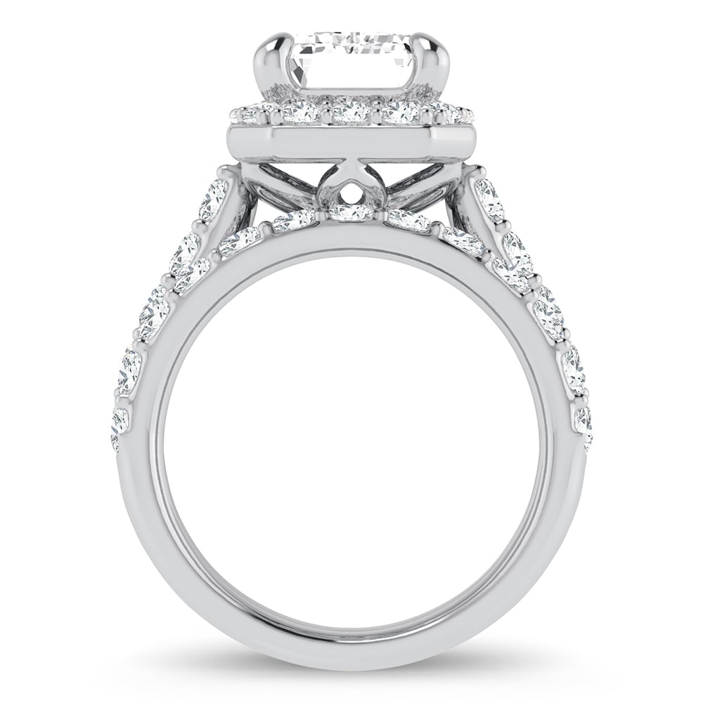 14K 5.00CT Certified Lab Grown Diamond Bridal Ring - Image 3