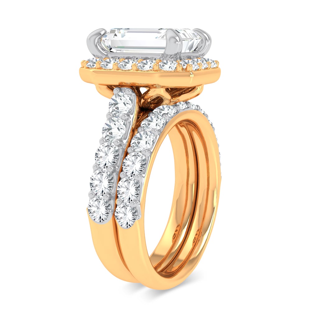 14K 5.00CT Certified Lab Grown Diamond Bridal Ring - Image 2