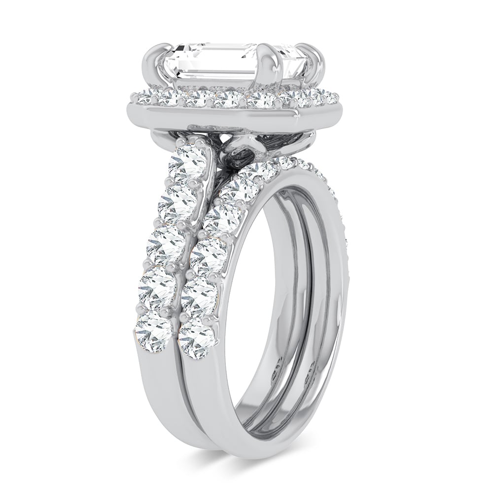 14K 5.00CT Certified Lab Grown Diamond Bridal Ring - Image 2