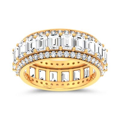 14K 5.17CT Certified Lab Grown Band