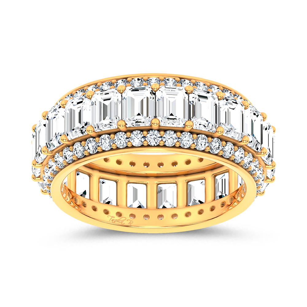 14K 5.17CT Certified Lab Grown Band