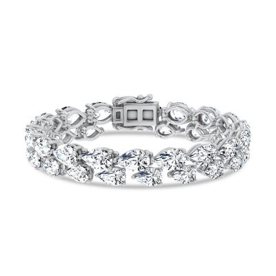 14K 26.50CT Lab Grown Fancy Bracelet