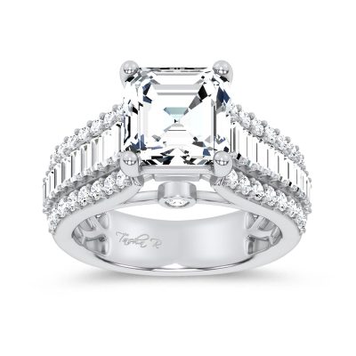 14K 4.00CT Certified Lab Grown Engagement Ring