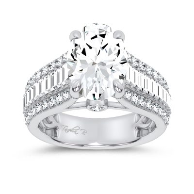 14K 4.00CT Certified Lab Grown Engagement Ring