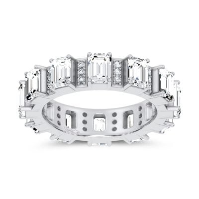 14K 3.17CT Certified Lab Grown Band