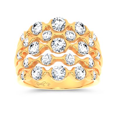 14K 2.50CT DIAMOND FANCY BAND