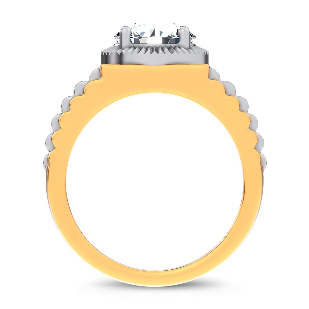 14K 2.00CT Certified Lab Grown Mens Ring - Image 3