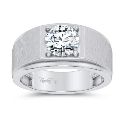 14K 2.00CT Certified Lab Grown Mens Ring