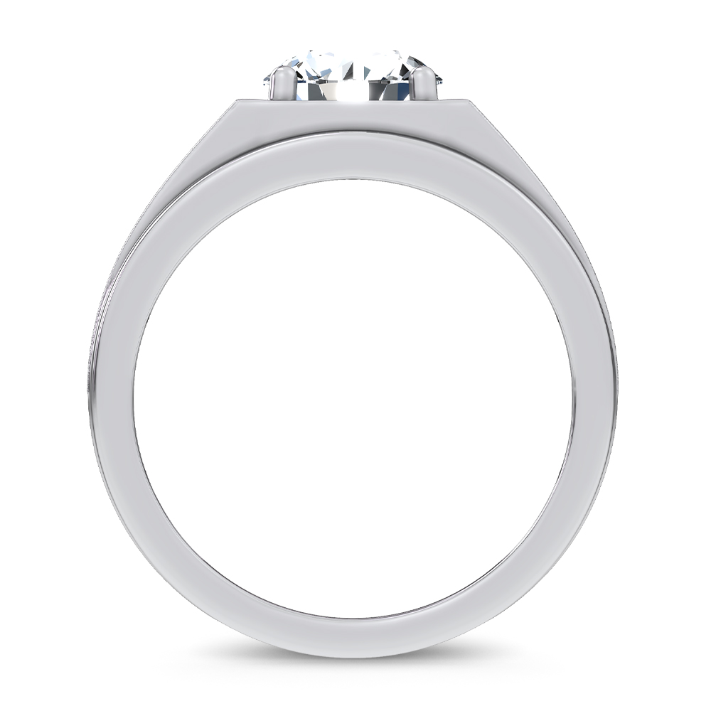 14K 2.00CT Certified Lab Grown Mens Ring - Image 3