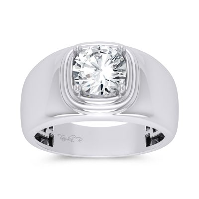 14K 2.00CT Certified Lab Grown Mens Ring
