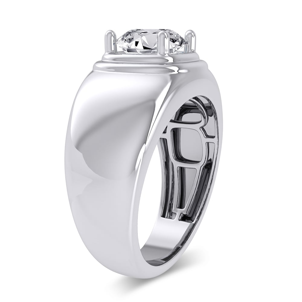 14K 2.00CT Certified Lab Grown Mens Ring - Image 3