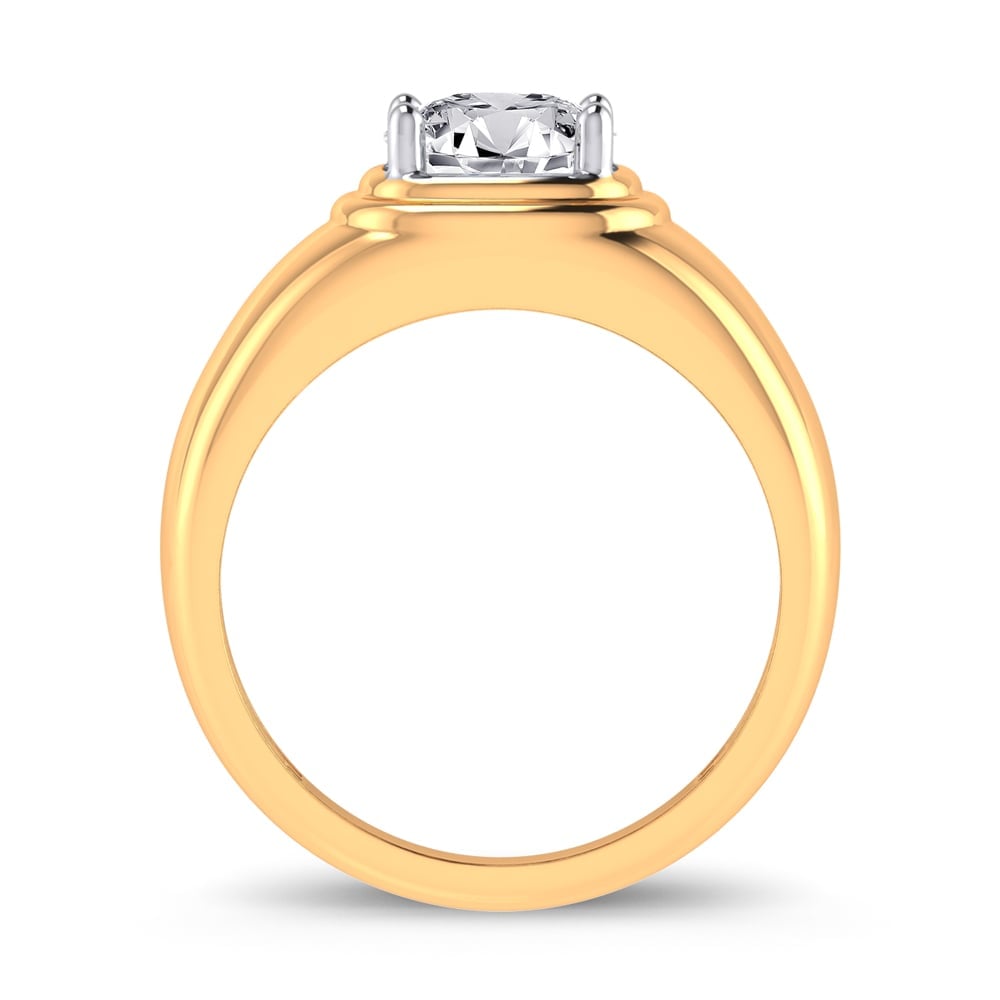 14K 2.00CT Certified Lab Grown Mens Ring - Image 2