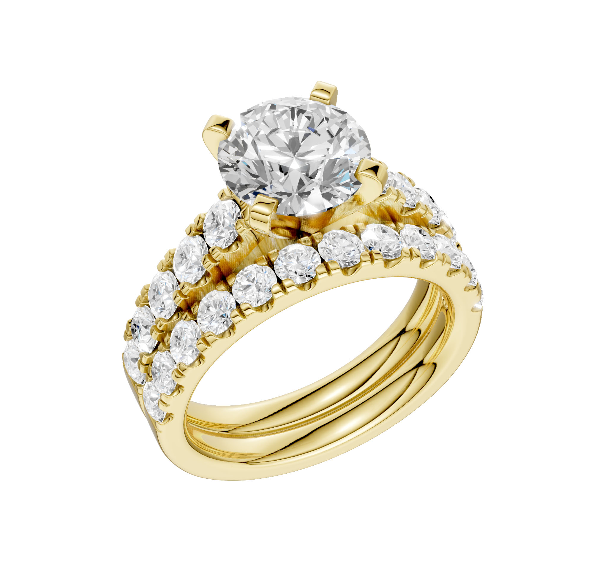 14K 3.50CT Lab Grown Diamond Bridal - Image 4