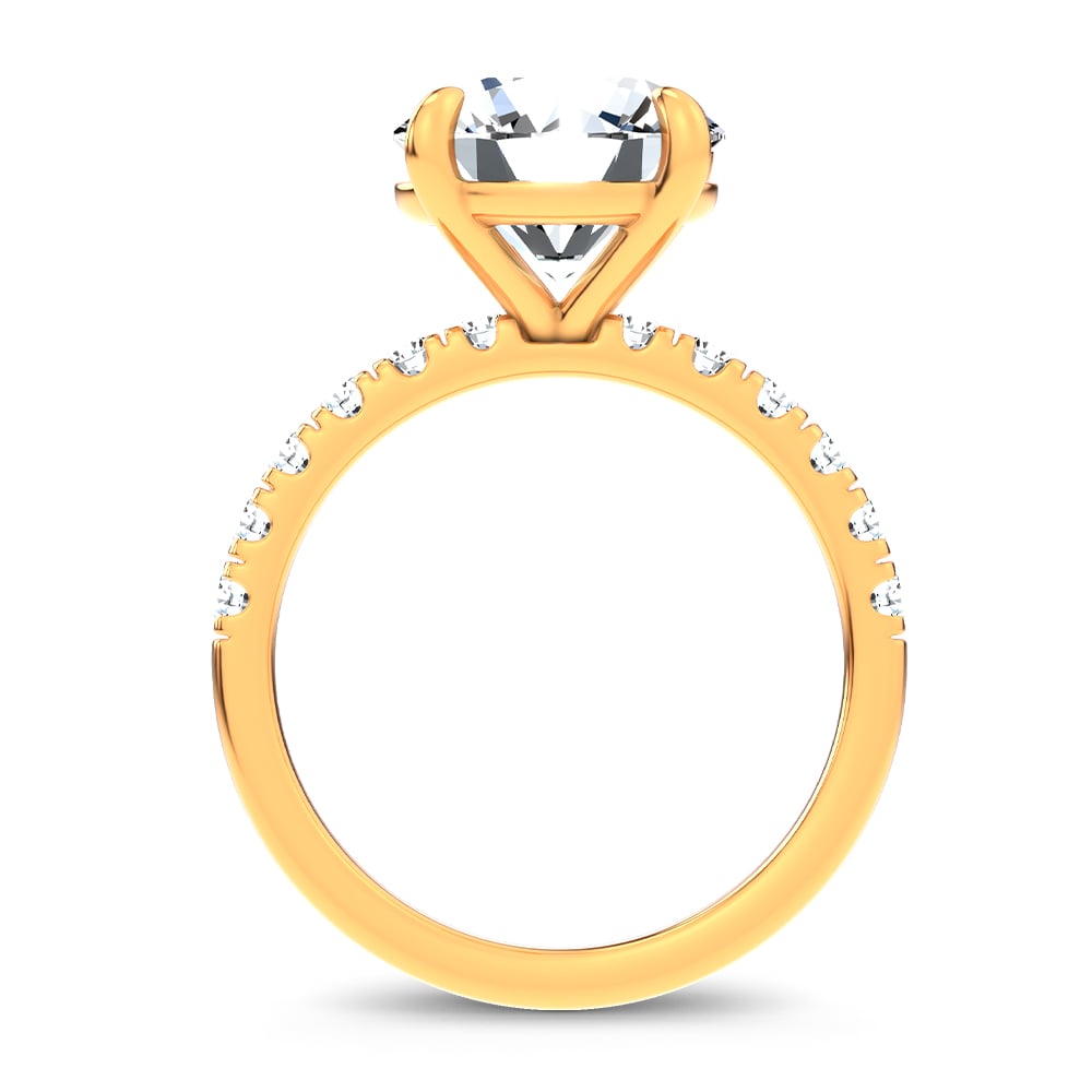 14K 4.50CT Certified Lab Grown Engagement Ring - Image 3