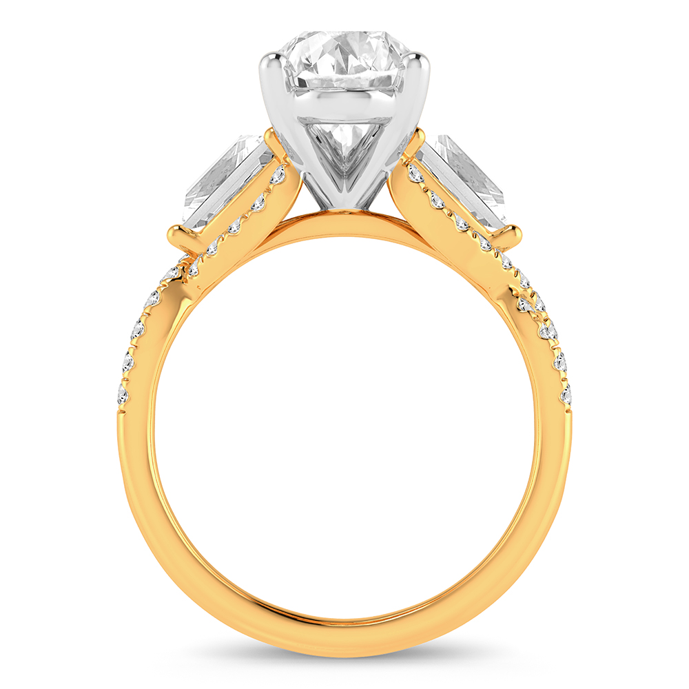 14K 3.90CT Certified Lab Grown Diamond Ring - Image 3