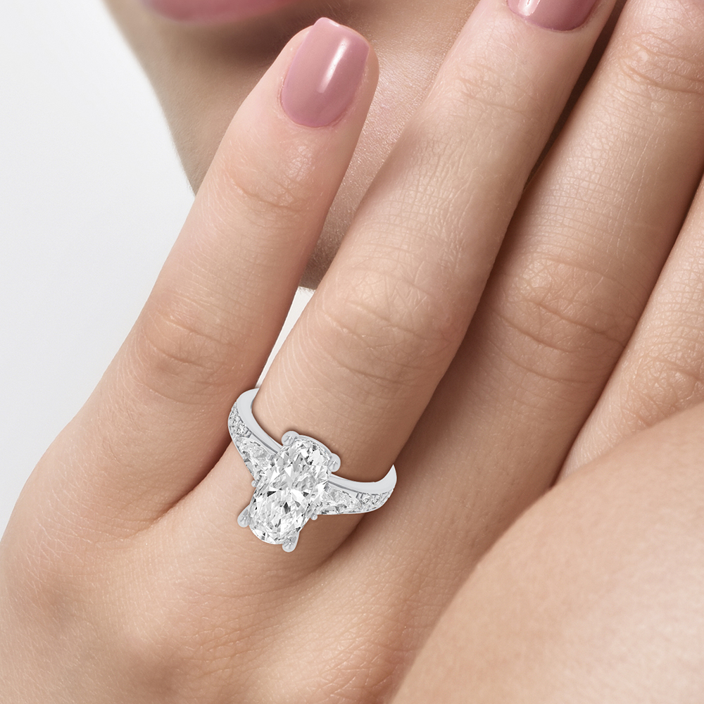 14K 3.90CT Certified Lab Grown Diamond Ring - Image 4