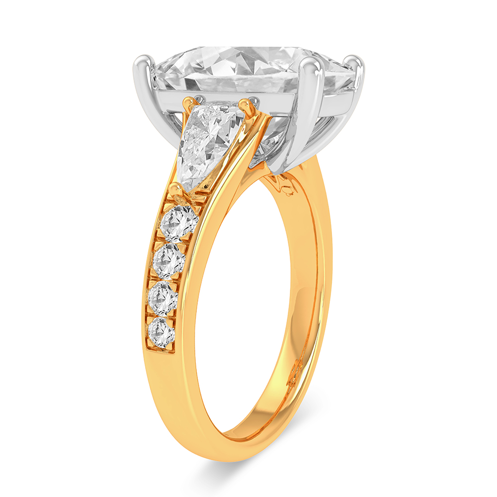 14K 3.90CT Certified Lab Grown Diamond Ring - Image 2