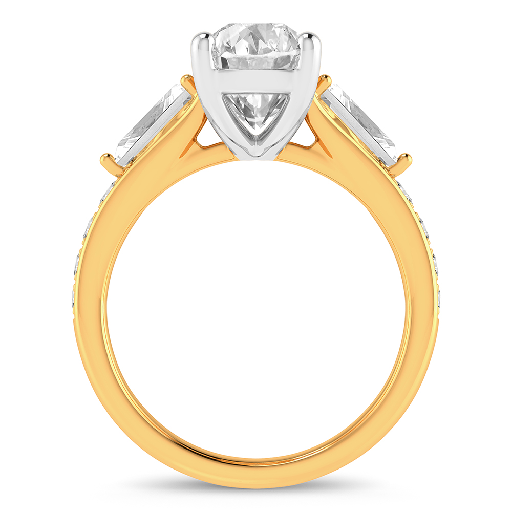 14K 3.90CT Certified Lab Grown Diamond Ring - Image 3